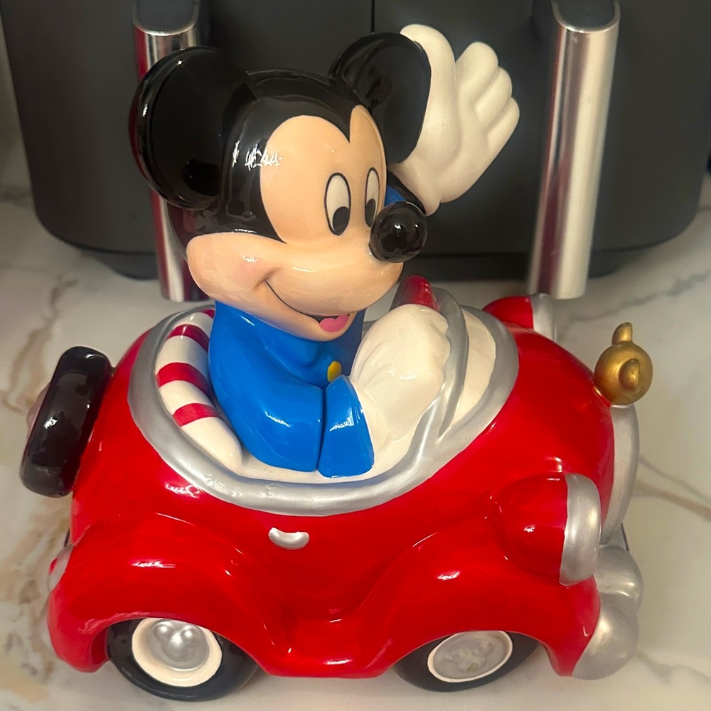 Vintage 1991 Enesco Disney "Drive My Car" Musical – Large 8" Ceramic